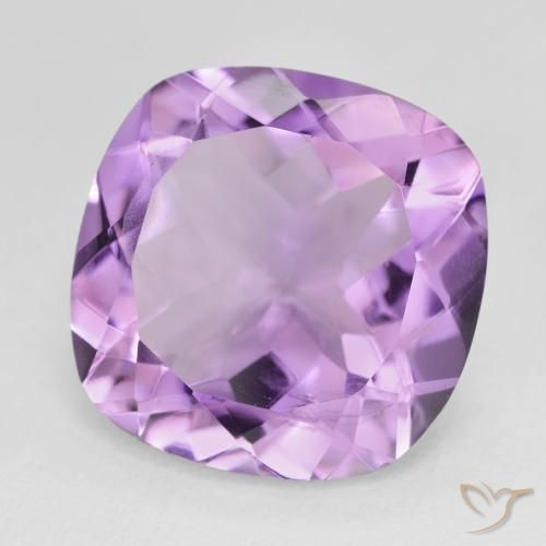 Améthyste Violet Rosâtre naturelle Coussin, 12.96 ct, VVS-VS