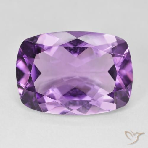 11.71ct Naturel Violet Rosâtre Améthyste, Coussin, VVS