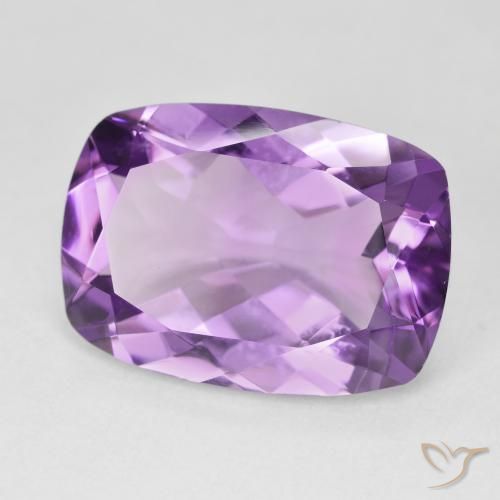 Améthyste Violet Rosâtre naturelle Coussin, 11.71 ct, VVS