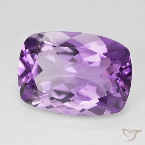 Améthyste Violet Rosâtre naturelle Coussin, 12.63 ct, VVS