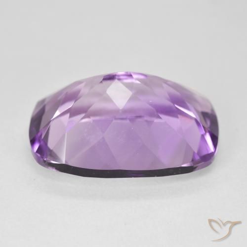 Améthyste Violet rose moyen naturelle Coussin, 12.30 ct, VVS