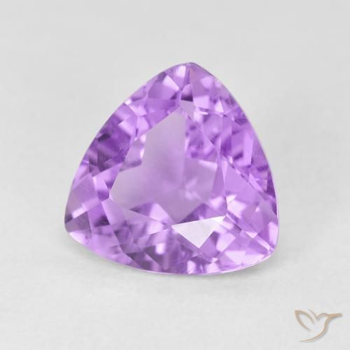 Améthyste Violet rose vif naturelle Trillion, 2.90 ct, VS