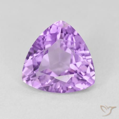 Améthyste Violet moyen naturelle Trillion, 2.86 ct, VS