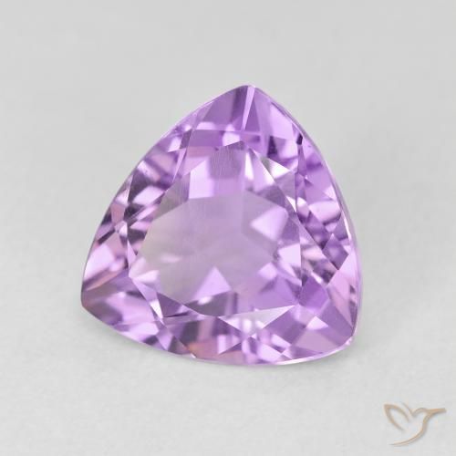 Améthyste Violet moyen naturelle Trillion, 3.00 ct, VS