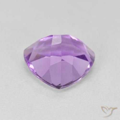 Améthyste Violet rosâtre léger naturelle Trillion, 3.02 ct, VS