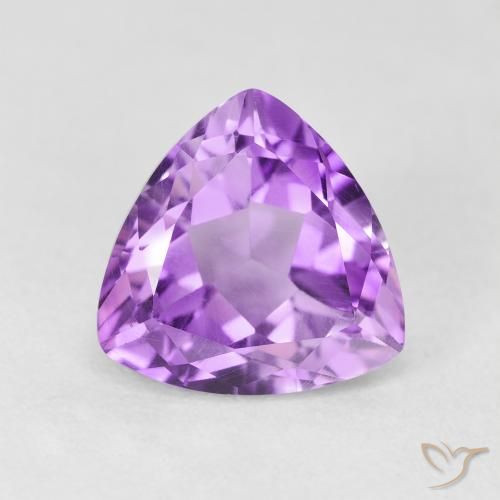 3.16ct Naturel Violet Rosâtre Améthyste, Trillion, VVS-VS
