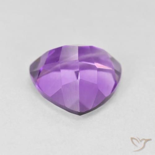 Améthyste Violet Rosâtre naturelle Trillion, 3.16 ct, VVS-VS