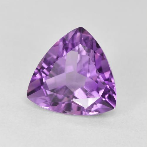 Améthyste Medium Light Purplish-Violet naturelle Trillion, 3.07 ct, VVS-VS