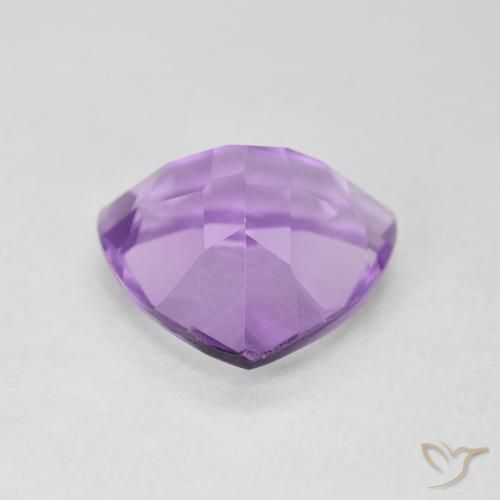 Améthyste Violet rosâtre léger naturelle Trillion, 2.92 ct, VS