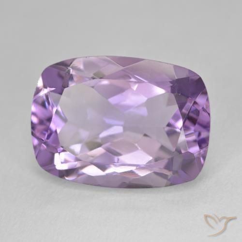 Améthyste Violet moyen naturelle Coussin, 13.39 ct, VVS