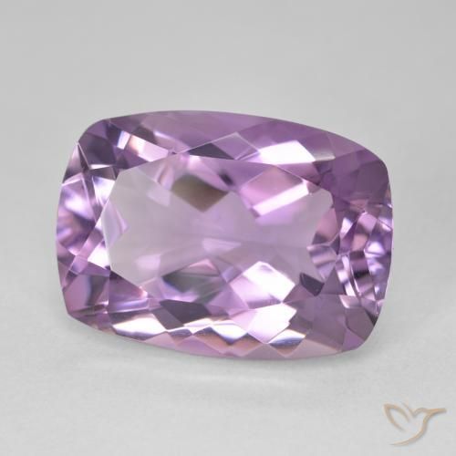 Améthyste Violet rose moyen naturelle Coussin, 13.24 ct, VVS