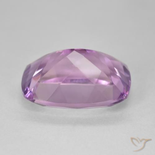 Améthyste Violet rose moyen naturelle Coussin, 13.24 ct, VVS