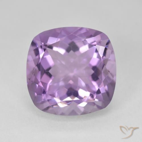 12.90ct Naturel Violet Rosâtre Améthyste, Coussin, VVS