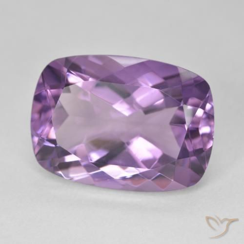 Améthyste Violet violacé naturelle Coussin, 13.63 ct, VVS