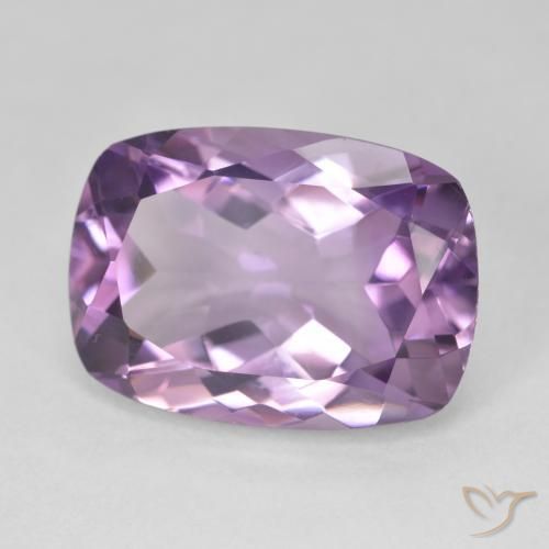 Améthyste Violet violacé naturelle Coussin, 12.30 ct, VVS-VS