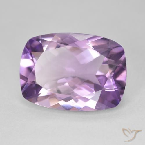Améthyste Violet Rosâtre naturelle Coussin, 11.51 ct, VVS