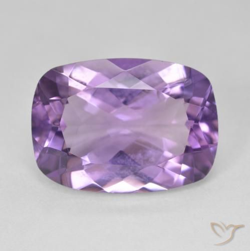 12.49ct Naturel Violet moyen Améthyste, Coussin, VVS