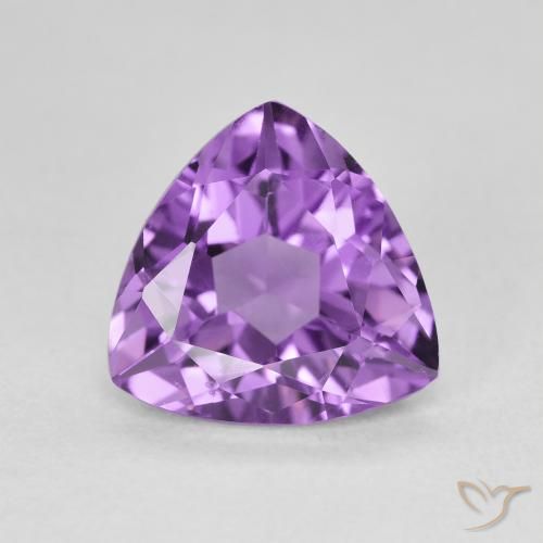 2.78ct Naturel Violet rosâtre moyen Améthyste, Trillion, VVS-VS