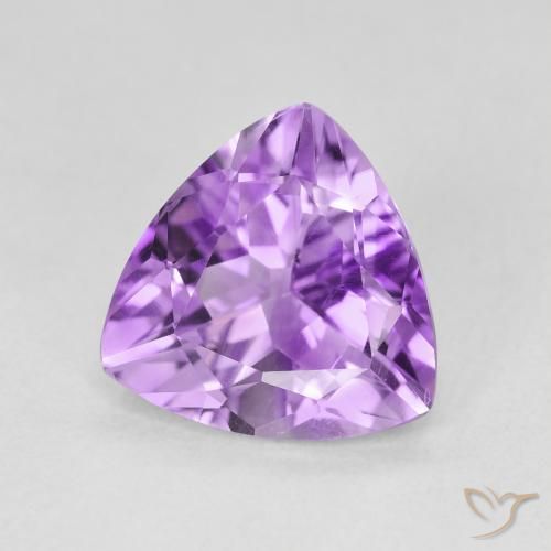 Améthyste Violet Rosâtre naturelle Trillion, 2.71 ct, VVS-VS