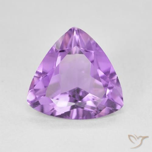 2.41ct Naturel Violet Rosâtre Améthyste, Trillion, VVS-VS