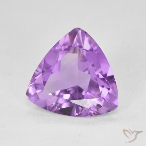 Améthyste Violet Rosâtre naturelle Trillion, 2.41 ct, VVS-VS
