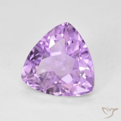 Améthyste Violet Rosâtre naturelle Trillion, 2.85 ct, VVS-VS
