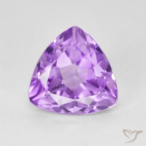 3.02ct Naturel Violet violacé Améthyste, Trillion, VVS-VS