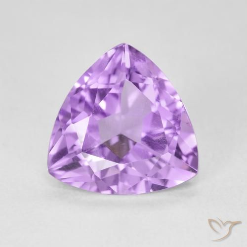2.90ct Naturel Violet Rosâtre Améthyste, Trillion, VVS-VS