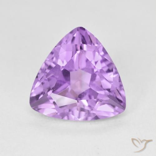 2.80ct Naturel Violet Rosâtre Améthyste, Trillion, VVS-VS