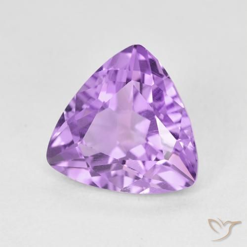 Améthyste Violet Rosâtre naturelle Trillion, 2.80 ct, VVS-VS