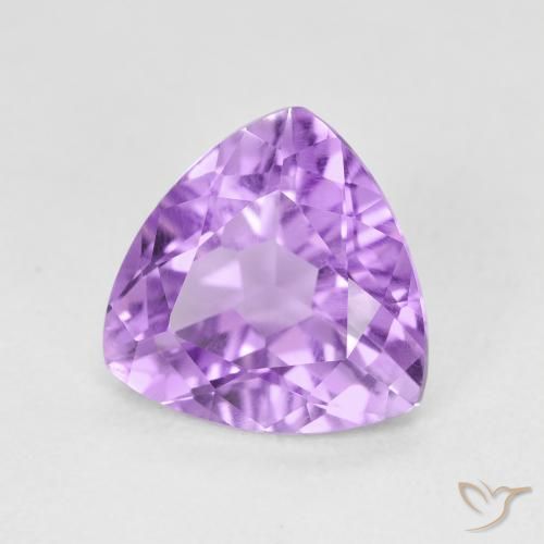 Améthyste Violet moyen naturelle Trillion, 2.79 ct, VVS-VS