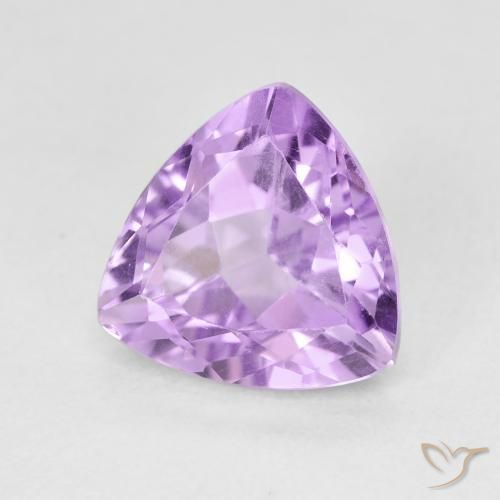 Améthyste Violet rose vif naturelle Trillion, 3.15 ct, VS