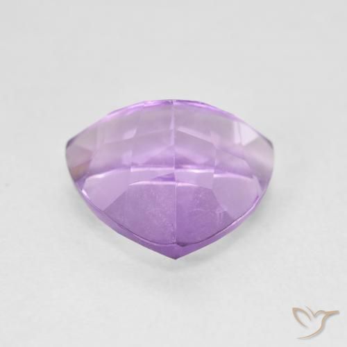 Améthyste Violet rose vif naturelle Trillion, 3.15 ct, VS