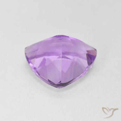 Améthyste Violet rosâtre léger naturelle Trillion, 2.79 ct, VVS-VS