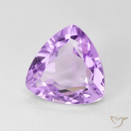 Améthyste Violet clair naturelle Trillion, 3.14 ct, VVS-VS