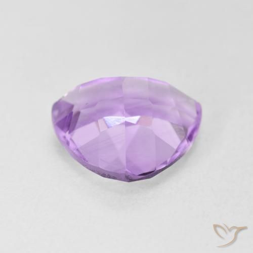 Améthyste Violet rosâtre léger naturelle Trillion, 2.81 ct, VVS-VS