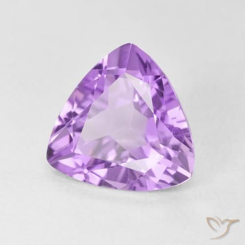 Améthyste Violet clair naturelle Trillion, 2.86 ct, VVS-VS