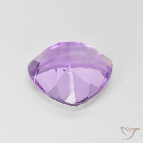 Améthyste Violet rosâtre léger naturelle Trillion, 2.93 ct, VVS-VS