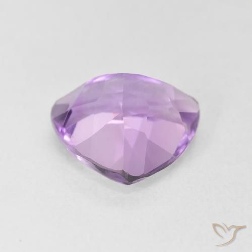 Améthyste Violet rosâtre léger naturelle Trillion, 2.84 ct, VVS-VS