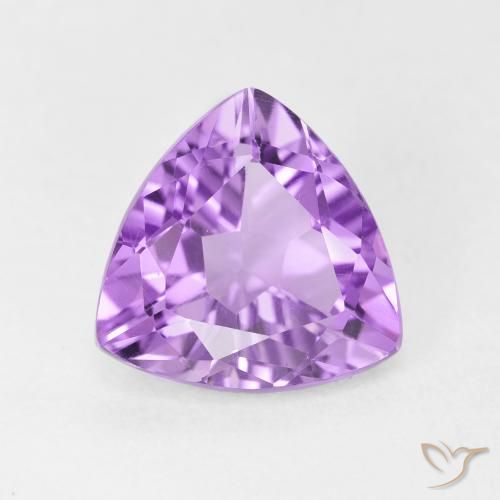 2.84ct Naturel Violet rosâtre léger Améthyste, Trillion, VVS-VS