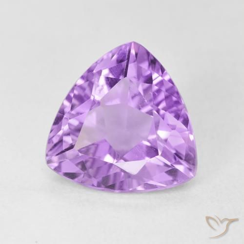 Améthyste Violet Rosâtre naturelle Trillion, 3.05 ct, VVS-VS