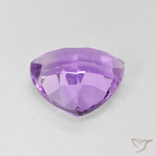 Améthyste Violet Rosâtre naturelle Trillion, 3.05 ct, VVS-VS