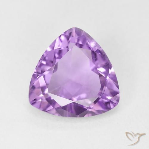 2.53ct Naturel Violet rosâtre moyen Améthyste, Trillion, VVS-VS
