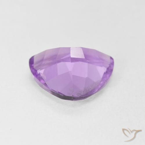 Améthyste Violet rosâtre moyen naturelle Trillion, 2.53 ct, VVS-VS