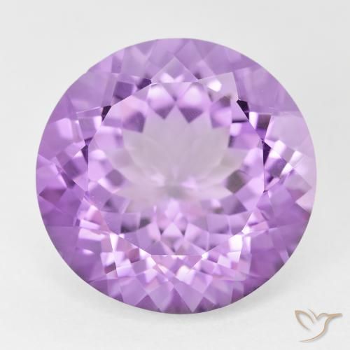 12.28ct Naturel Violet rose moyen Améthyste, Tour, VVS