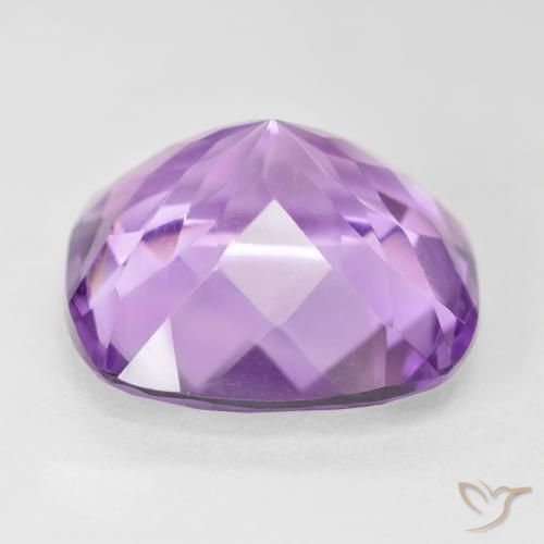 Améthyste Violet rose moyen naturelle Coussin, 19.76 ct, VVS