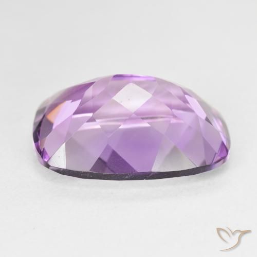Améthyste Violet rose moyen naturelle Coussin, 11.90 ct, VVS