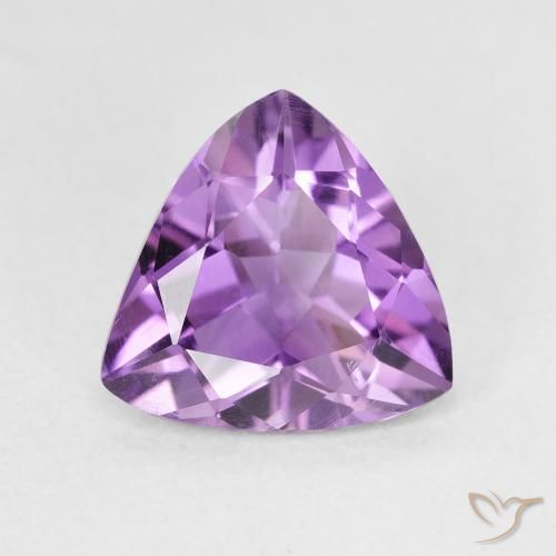 2.51ct Naturel Violet rosâtre moyen Améthyste, Trillion, VVS