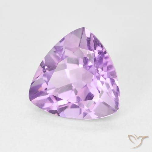 Améthyste Violet clair naturelle Trillion, 2.91 ct, VVS