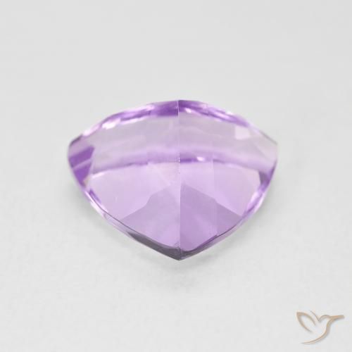 Améthyste Violet rosâtre moyen naturelle Trillion, 2.85 ct, VVS